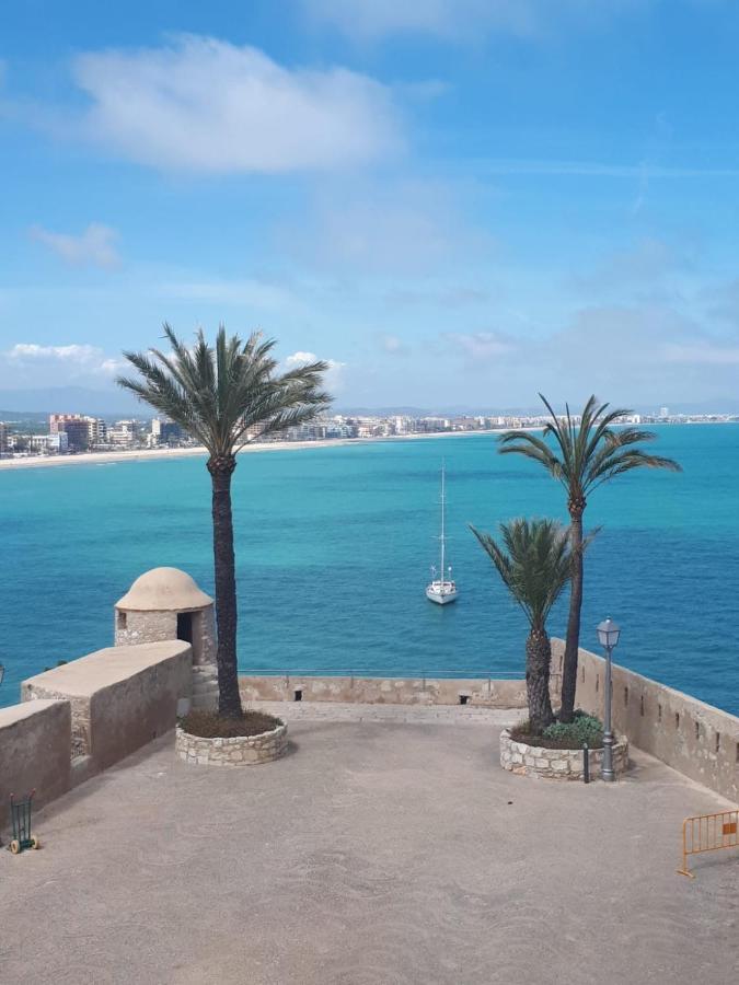 Charmant Appartement Avec Vue Sur Le Chateau De Peniscola Bagian luar foto
