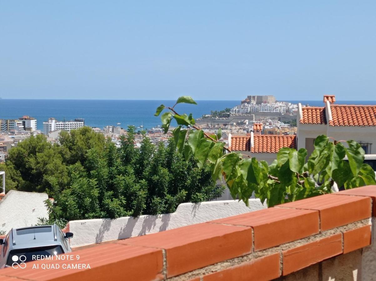 Charmant Appartement Avec Vue Sur Le Chateau De Peniscola Bagian luar foto