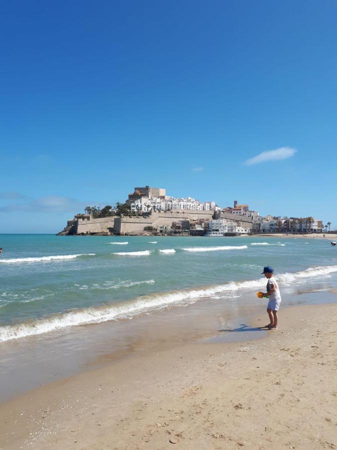 Charmant Appartement Avec Vue Sur Le Chateau De Peniscola Bagian luar foto